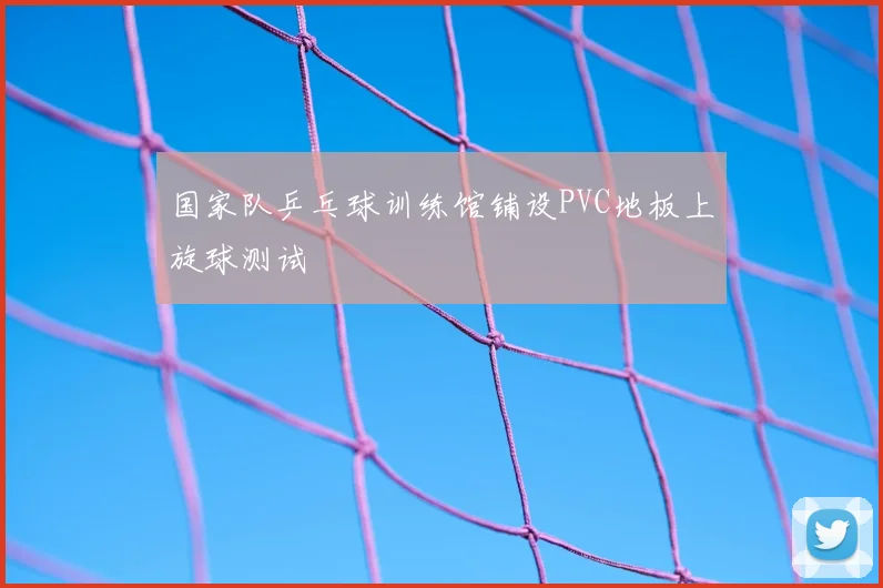 国家队乒乓球训练馆铺设PVC地板上旋球测试